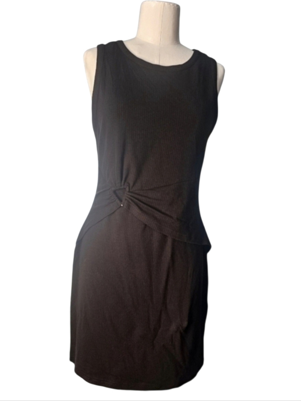 MINKPINK Black Bodycon Minimalist Midi  Dress Sz S